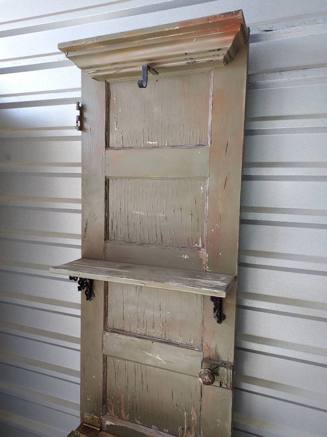 Reclaimed Antique Door Hall Tree and Storage Bench Entry Way Etsy