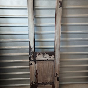 Kitchen Pantry Door, Old Reclaimed Refinished Antique Rustic Half Lite Door, Farmhouse Door, Old Door, Door Backdrop, 23 3/4&quot; x 78 3/4&quot;