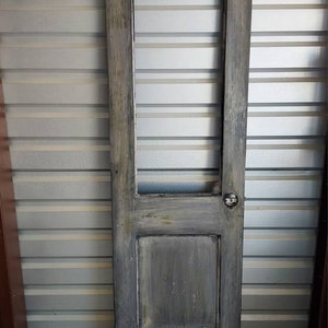 Pantry Door, Old Reclaimed Refinished Antique Rustic Half Lite Door, Farmhouse Door, Old Door, Architectural Salvage, 23 3/4&quot; x 78 3/4&quot;