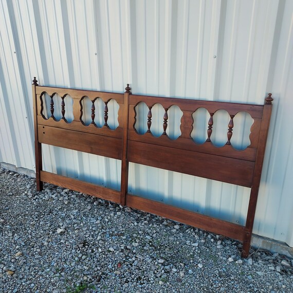 Pennsylvania House　ヘッドボード、取り付け金具 アンティーク Vintage 1960's Mid Century Solid Wood Pennsylvania House
