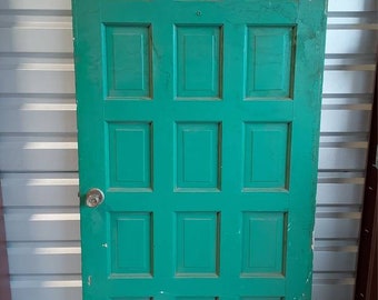 Reclaimed Mid Century Spanish Style 15 Panel Wood Door (35 7/8" x 79.5")