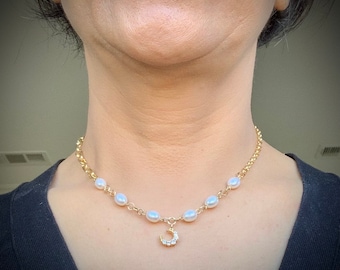 Natural pearl necklace, Mother’s Day gift, gift for girlfriend, unique gift