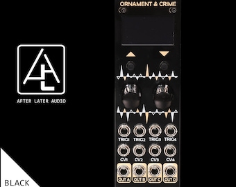 Micro Ornament and Crime (uO_C) Eurorack Module - Custom Black & Gold Panel