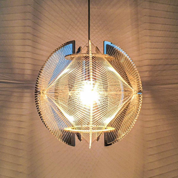 RESERVED for Nora// 1 of 2 SOMPEX by Paul SECON Style ceiling lamp shade, Vintage ball pendant light, Space Age decor, Germany