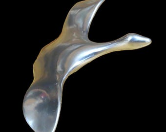 Hoselton Canada Signed Aluminum Sculpture Flying Goose - Etsy