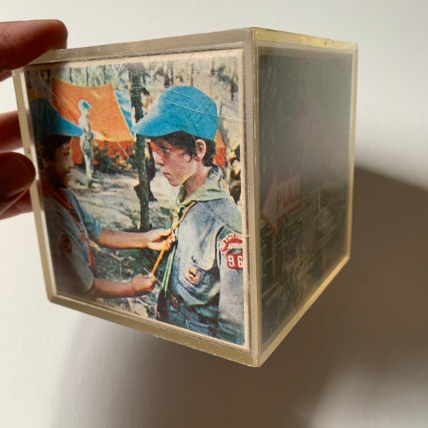 Vintage photo cube