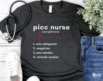 PICC看護師Tシャツ：面白い看護師ギフト