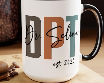 Personalized DPT Mug, Doctor of Physical Therapy Graduation Gift, Custom Physical Therapist Gift, DPT Graduate Gift 2026