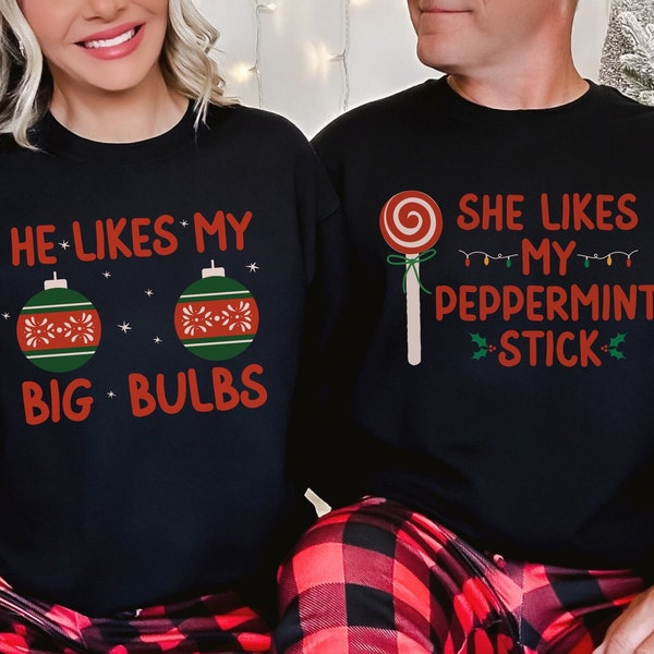Funny Christmas sweater couple loose jacquard sweater