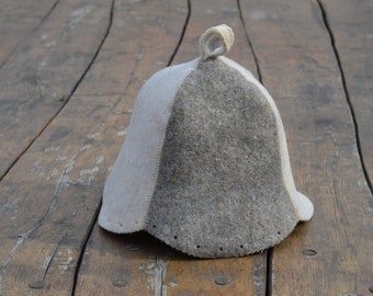Sauna hat wool Banya cap men women Sauna hats Sauna cap wool felt bath accessories Finnish sauna hat wool Natural wool sauna hat