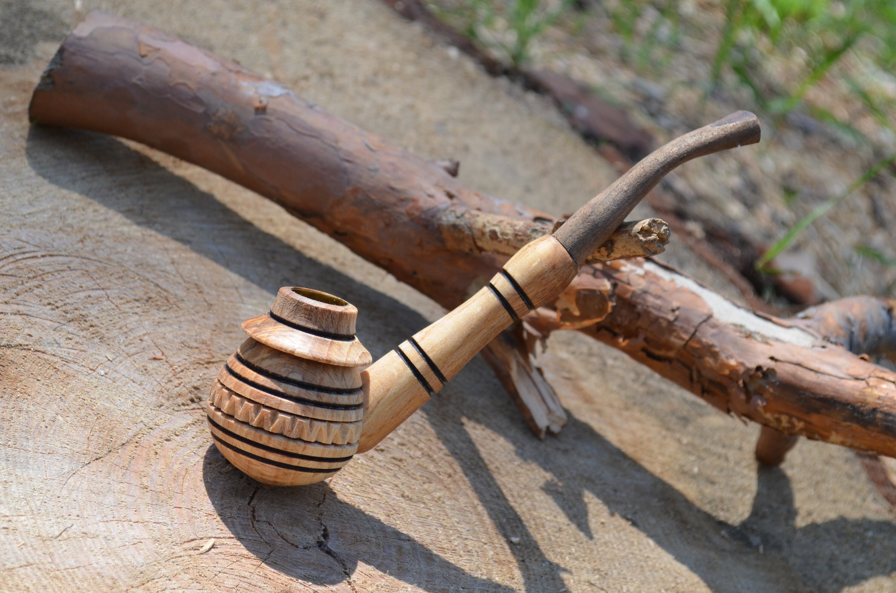 Norse Handcrafted Smoking PipeArtisan pipepottery pipeCeramic pipeunique pipeclay pipe