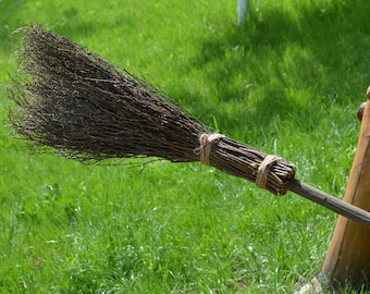 Nature Witch Broom Evil Spirits Broom Halloween Broom Rustic Pagan Ornament Broom Jumping Wiccan, Wedding Broom
