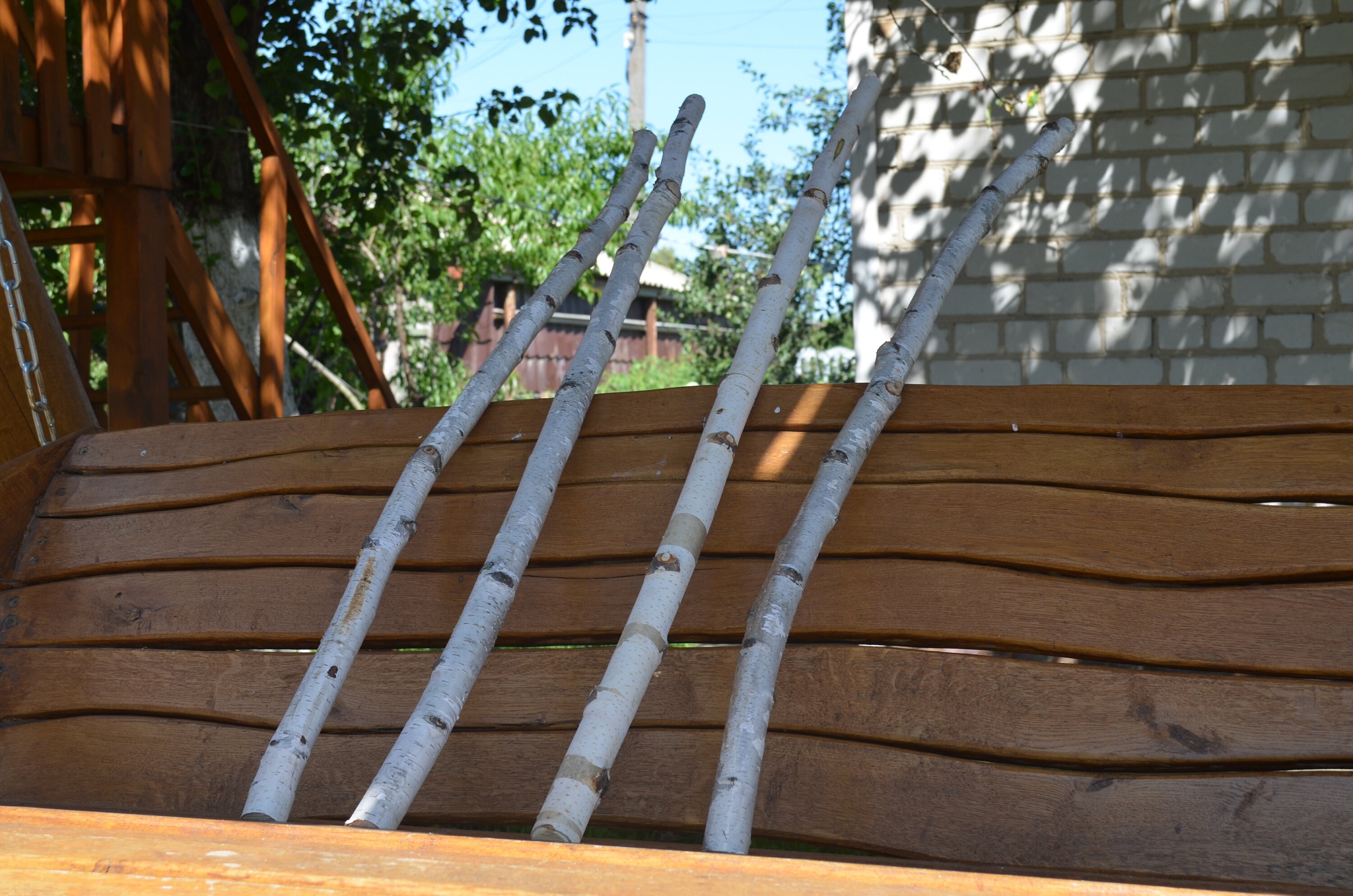 Birch Bundle Logs 4 White Birch Logs 39 Inches Crafts Etsy