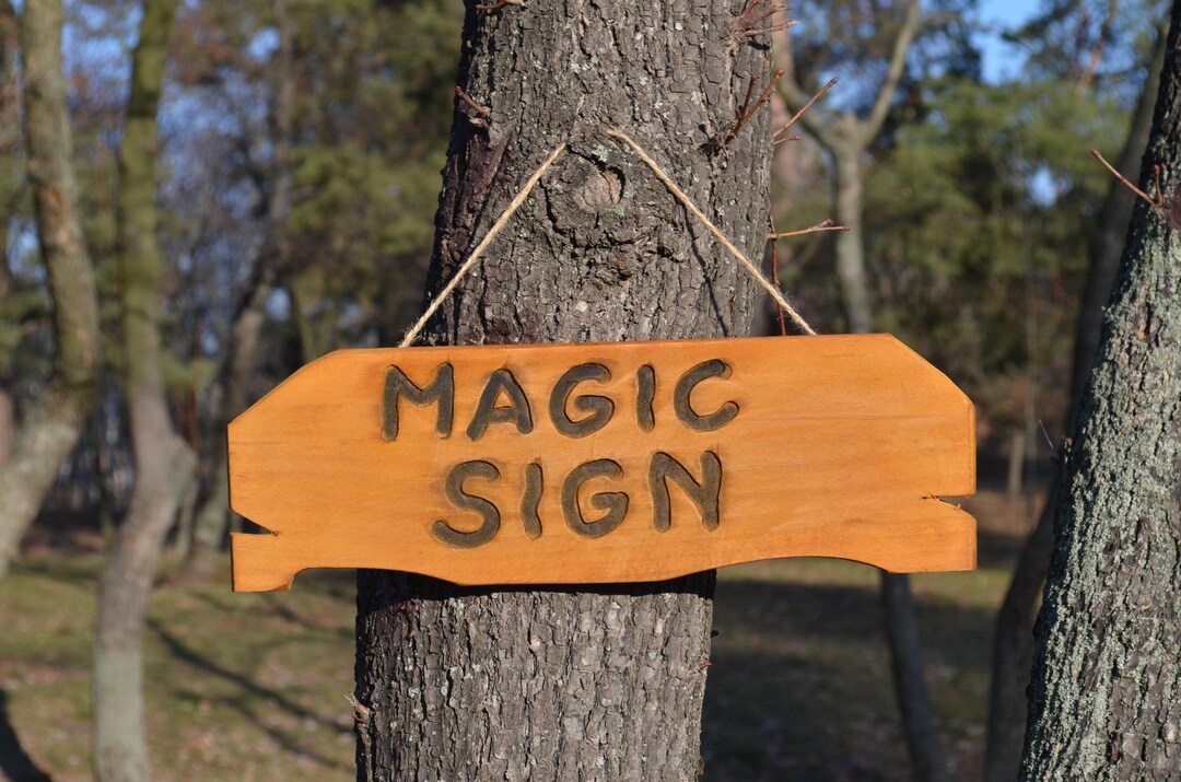 Witch Wall Decor Wooden Magic Sign Home Magic Decor Sign Gift Wood ...