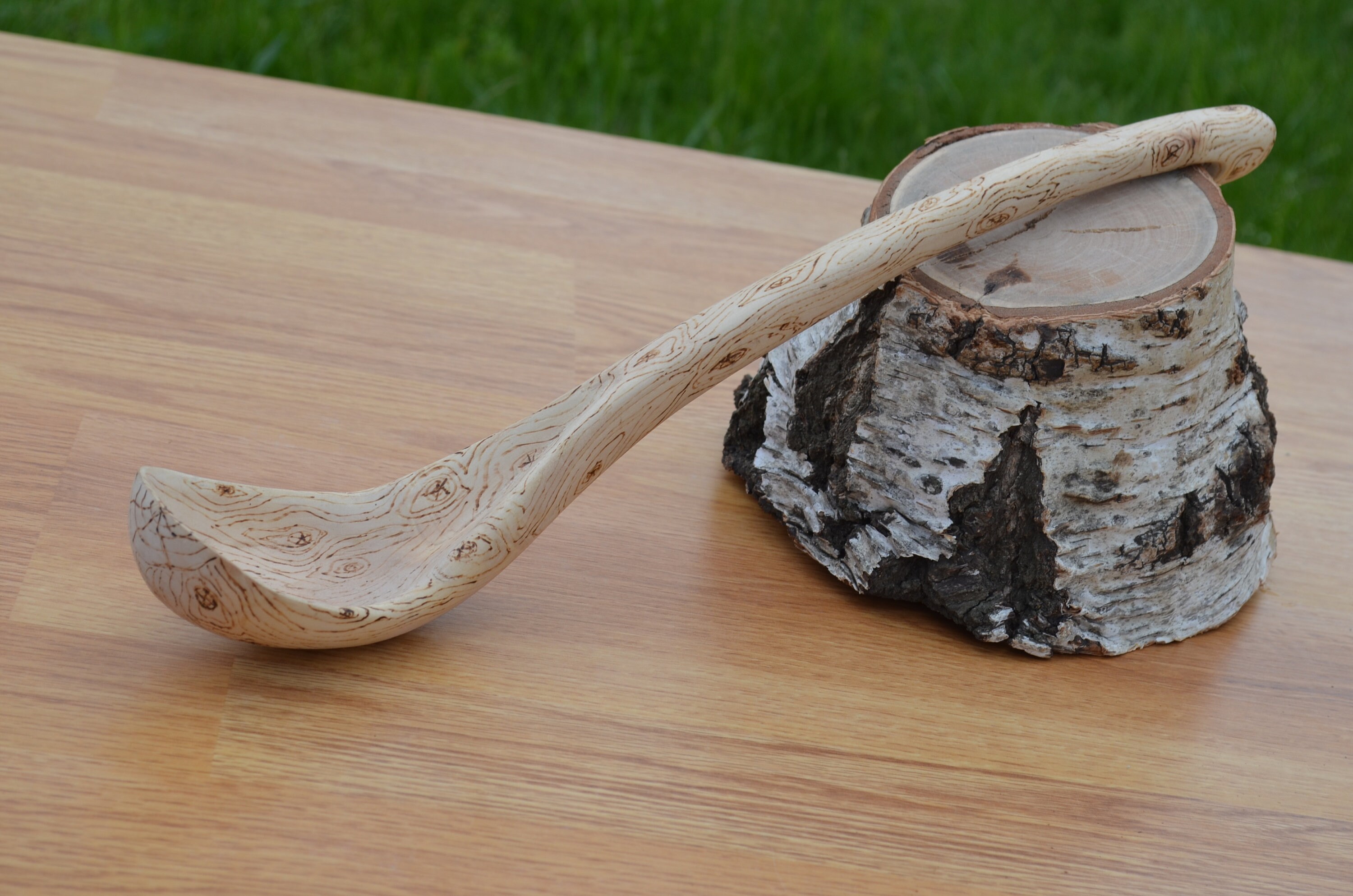 Carved Unique Wooden Scoop Carved Handicraft Wooden Scoop Etsy UK