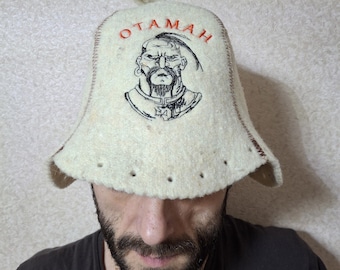 Gorro de sauna, gorro de lana de fieltro, gorro de sauna, gorro para baño de vapor con sauna, accesorios de sauna, gorro de lana unisex, gorro de sauna, gorro de baño