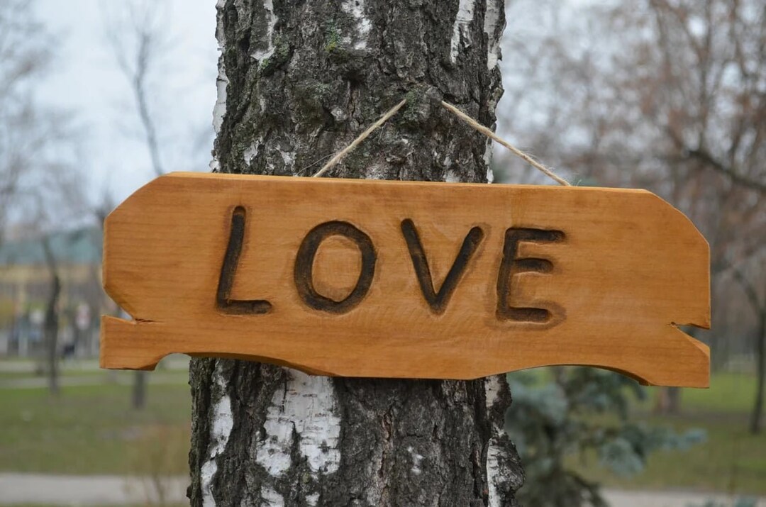 Love Sign Freestanding Wood Sign Wood Sign Love Wedding Decor Love ...