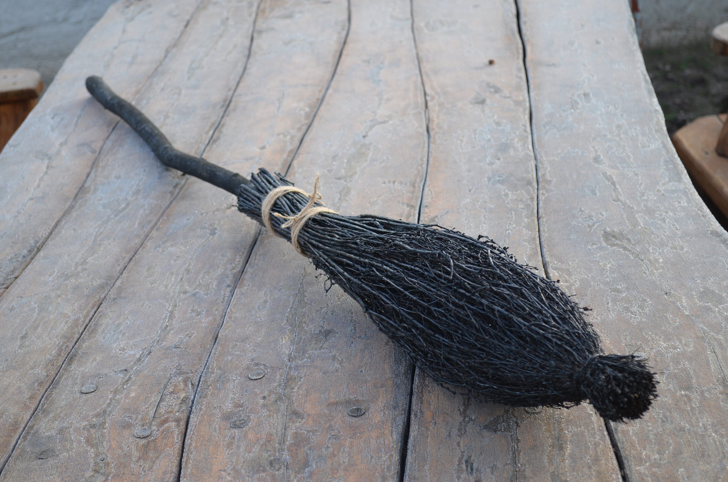 Black Witch Broom broom Wizard broom Magic / Brooms Etsy