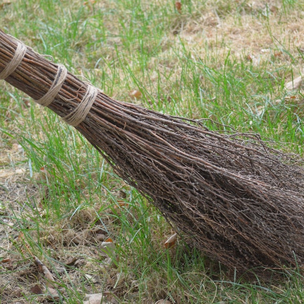 Pagan Besom Broom , Natural Witch's Broom, Rustic wedding decor, Halloween Pagan broom, Jumping broom, Wiccan besom, broomstick