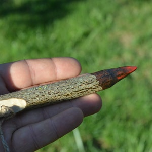 Wood Wand pendant , Bloody Witch Pendant, Dark Goddess - Wiccan, Witchcraft, Pagan, Magic the witch Magic witch