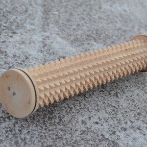 Massageador de pés de madeira, reflexologia-massagem de pés Massageador de pernas de madeira natural artesanal massageador de pés rolo de massagem Massageador de pés de madeira