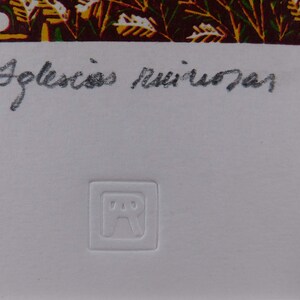 Spanish Print. Spanish Cross. Christian Art. Poetry Art. Vintage Framed Art. Spiritual Wall Art image 6