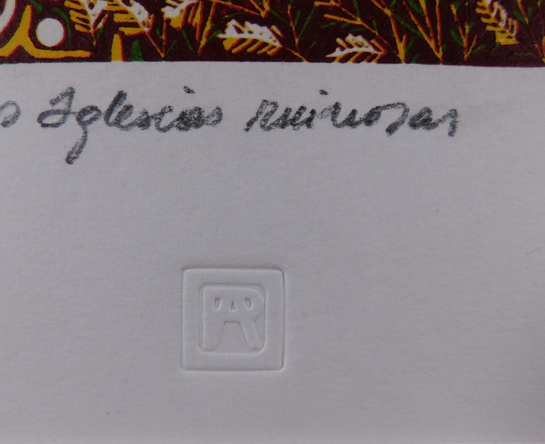 Spanish Print. Spanish Cross. Christian Art. Poetry Art. Vintage Framed Art. Spiritual Wall Art image 6