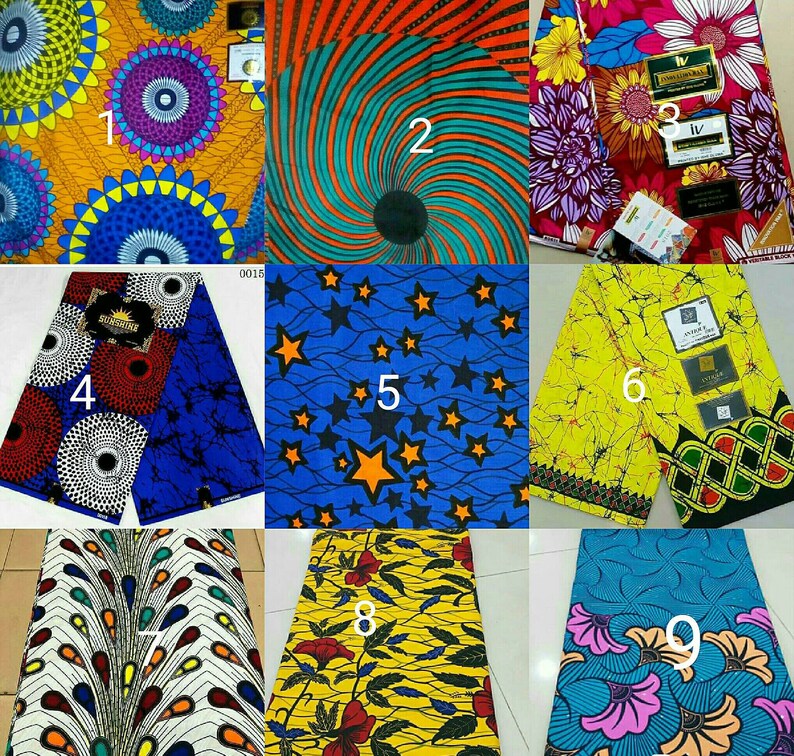 ankara gown with puff hand