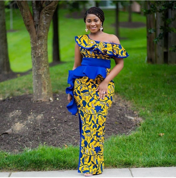 bridesmaid african print dresses
