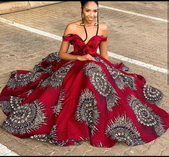 Elegant Ankara Dress Ankara Fashion African Wedding Dress Etsy