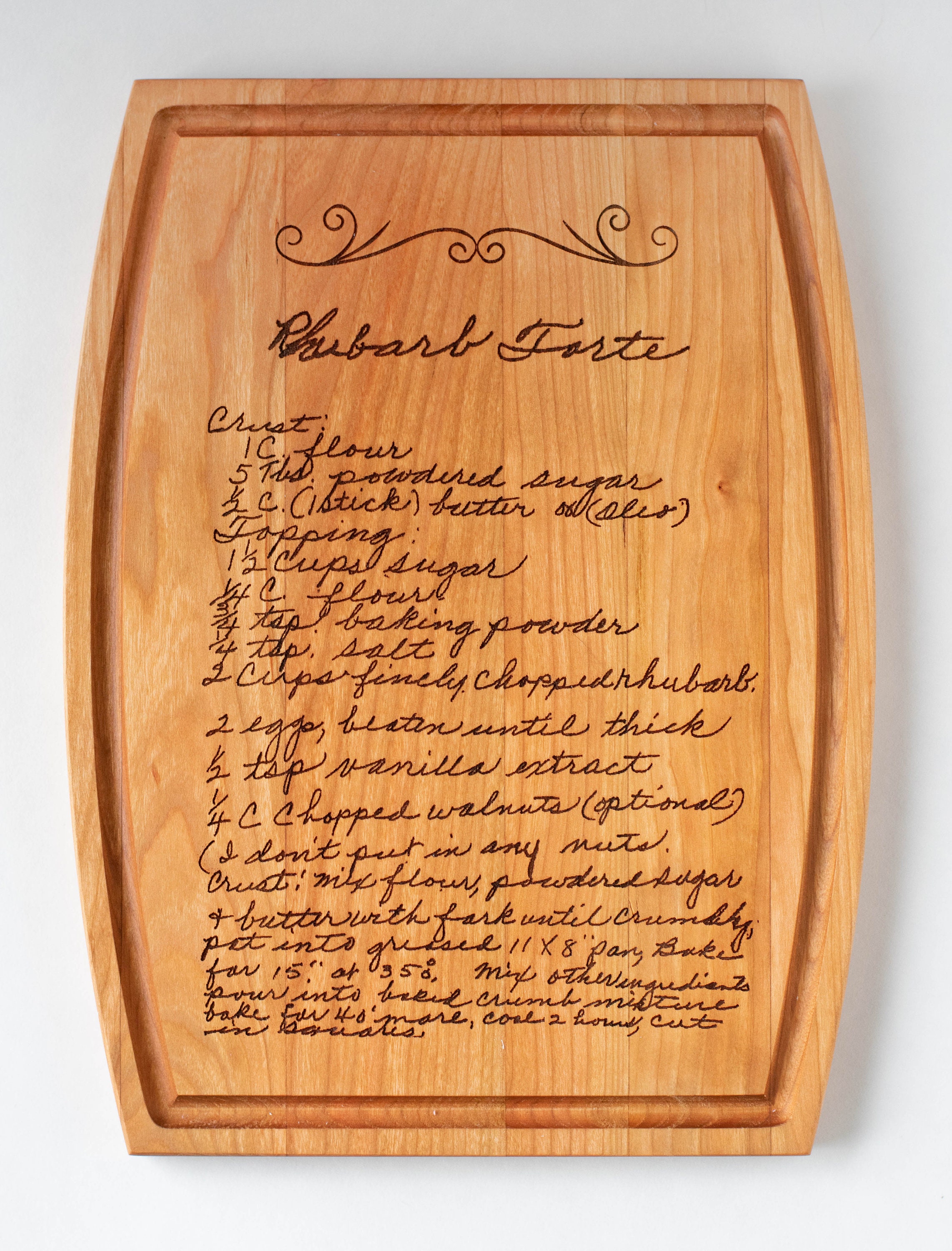 Personalized Cutting Board Recipe Cutting Board Etsy