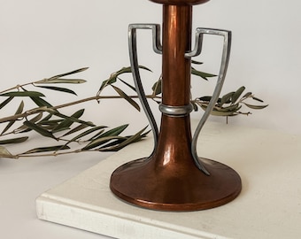 Rare Adelphi Silver Co. Copper Candle Holder