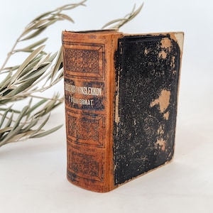 RARE Antique 19th Century German Dictionary ‘Conversationslexikon in Fickform’