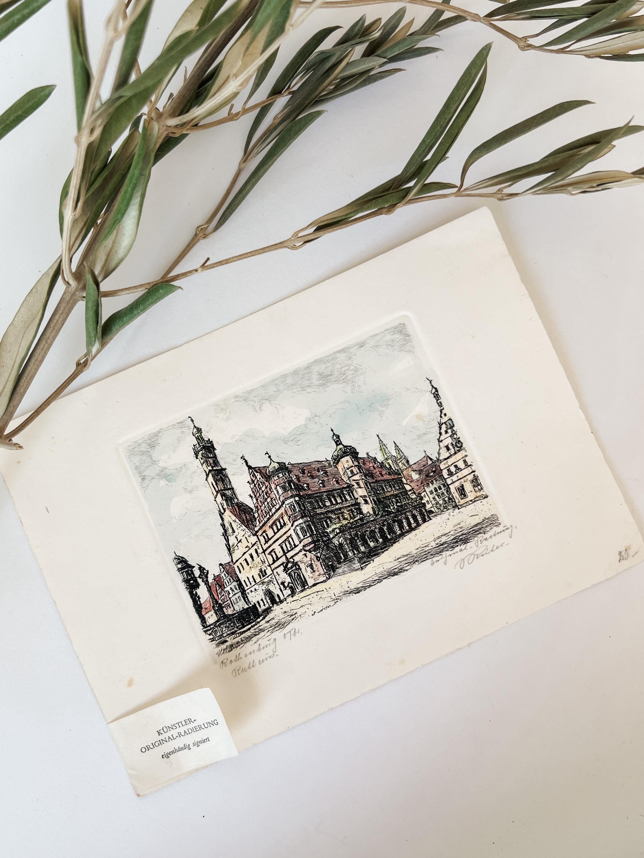 Rothenburg Signed Art - Etsy