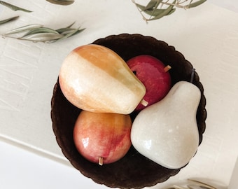 Vintage Alabaster Fruit Bundle