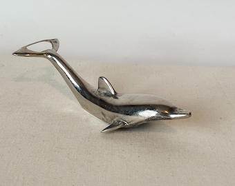 Vintage Silver Dolphin Duel Bottle Opener