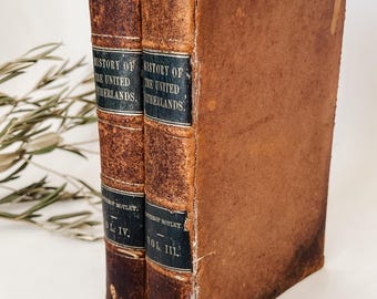 Antique Book Set of History of the United Netherlands