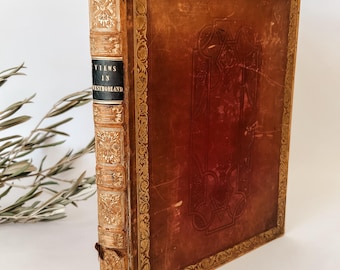RARE Antique Leather Bound Views in Westmorland Hardback Book.