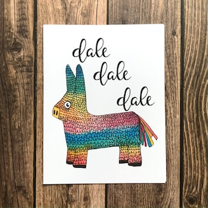 Spanish Birthday Card- Dale Dale Dale