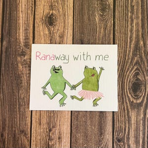 Spanish Love Card- Ranaway with Me