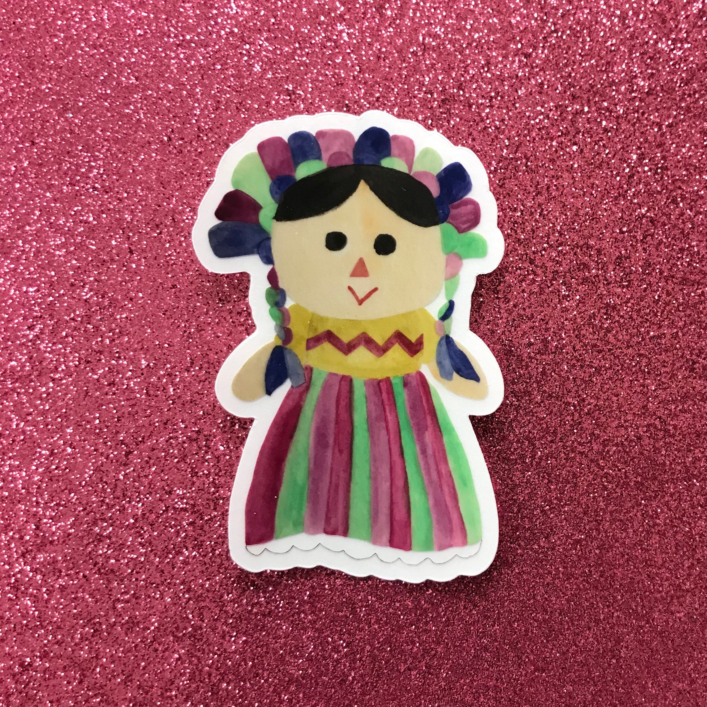 Muñeca Sticker - Etsy