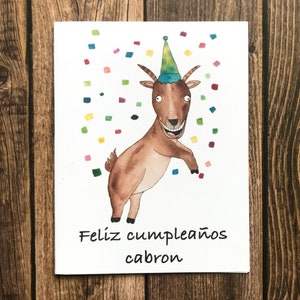 Feliz cumpleaños cabron- Funny Spanish Birthday card