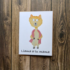 Spanish Mother's Day Card- Llama a Tu Mama