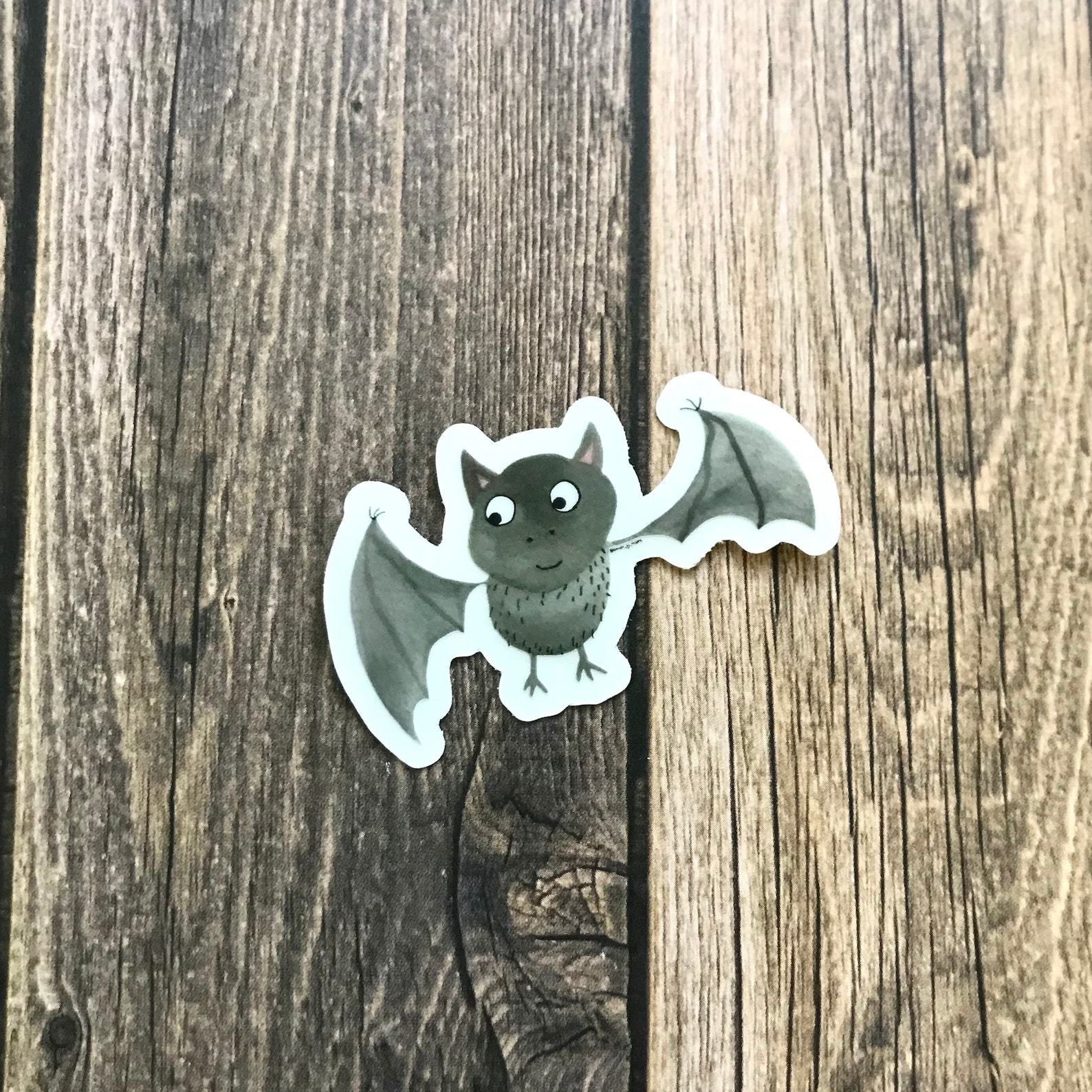 Bat Clear Vinyl Sticker - Etsy
