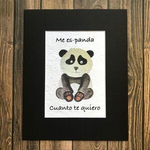 Spanish Love Print- Me EsPANDA Cuanto Te Quiero