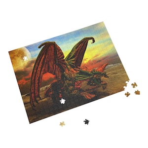 Green Dragon 500 or 1000 Piece Puzzle