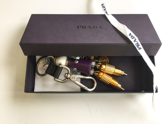 PRADA Robot Bag Charm Key Ring Original Vintage Prada in Original