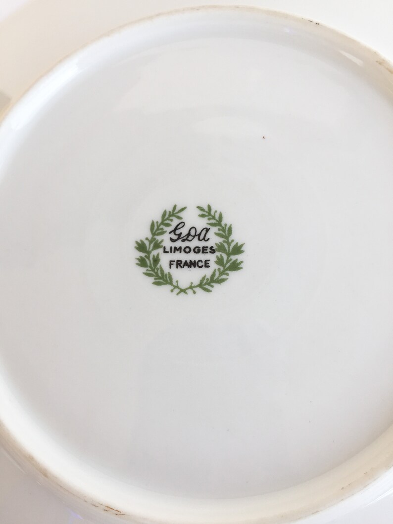 Bird Motif Printed Sparrow Plate Painted Limoges Plate with Stand French Plate Hand Painted Collectible Plates Wall Hangings