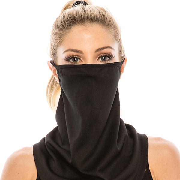 Breathable Neck Gaiter for Men Women | Bandana Face Mask | Mesh Face Cover Fashion Scarf | Washable Quick Dry Made In USA