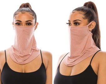 Neck Gaiter for Men Women | Bandana Face Mask | Soft Face Cover Fashion Scarf | Made In USA